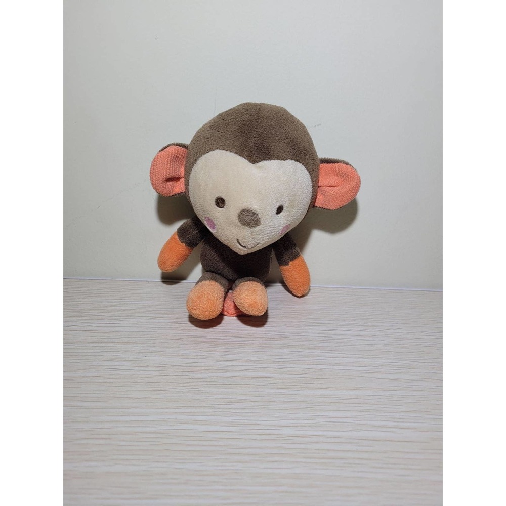 My little SnugaMonkey Monkey Plush Fisher Price soft Brown & orange